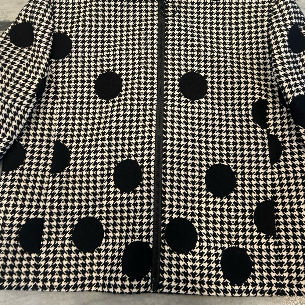 Akris Punto Black and White Houndstooth Blazer - Picture 4 of 9